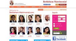 Desktop Screenshot of bethlehemmatrimonial.com